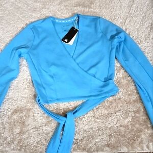 ADIDAS yoga wrap shirt